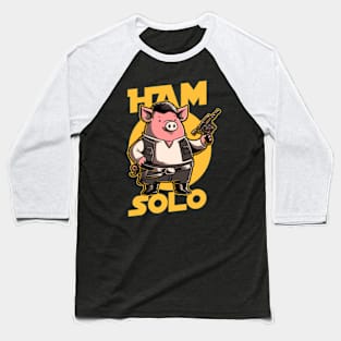 Space Captain Pig Smuggler Baseball T-Shirt
